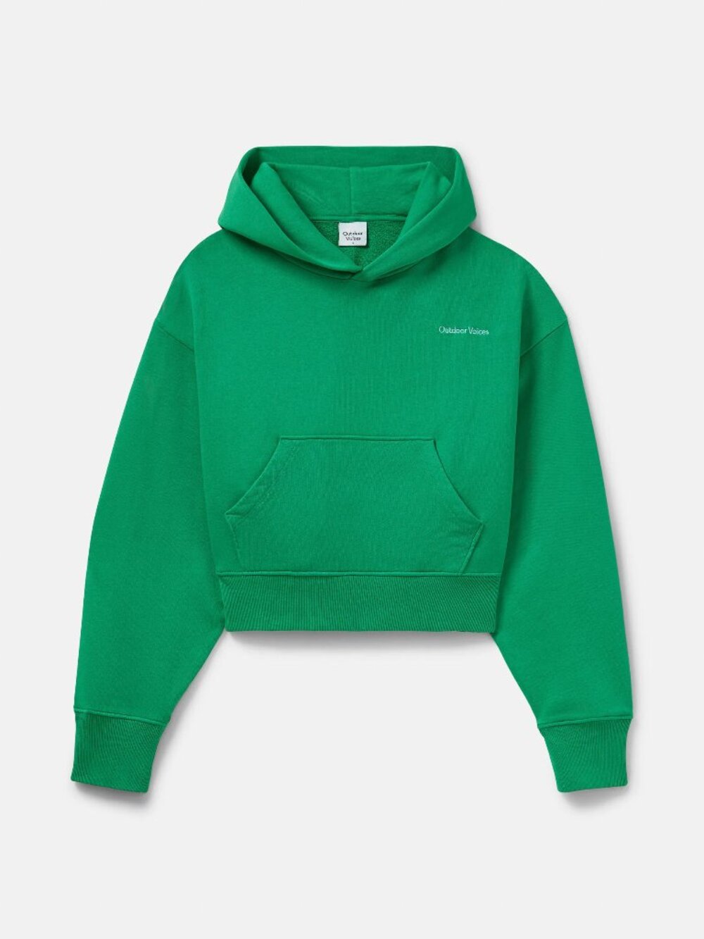 Outdoor Voices Green Cropped Sweatshirt